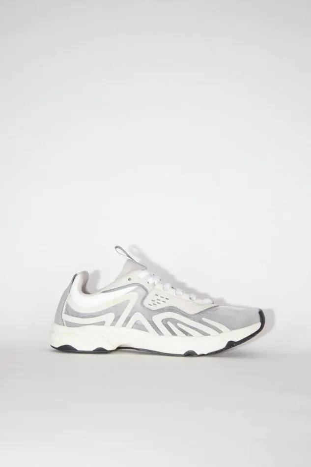 Acne Studios Shoes Man Laceup Sneakers WhiteIvoryIvory