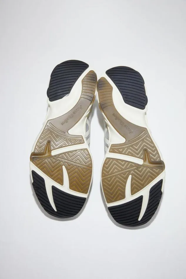 Acne Studios Shoes Man Laceup Sneakers WhiteIvoryIvory