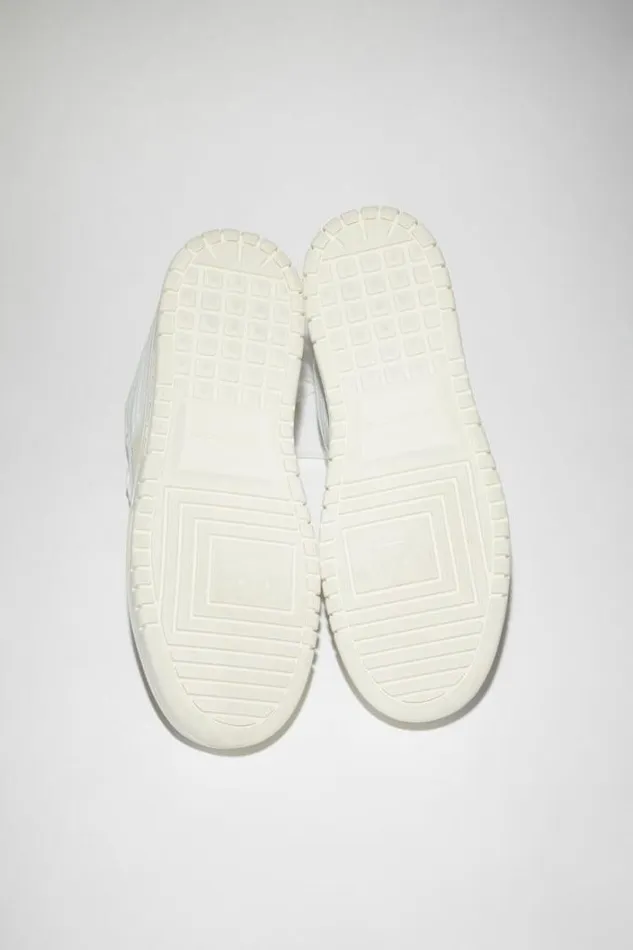 Acne Studios Shoes Man Low Top Leather Sneakers WhiteOff White
