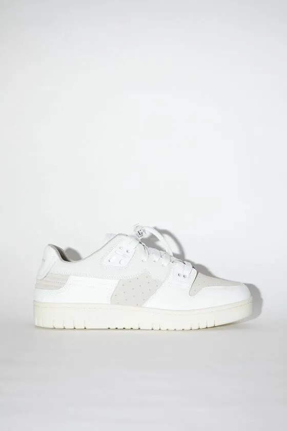 Acne Studios Shoes Man Low Top Leather Sneakers WhiteOff White