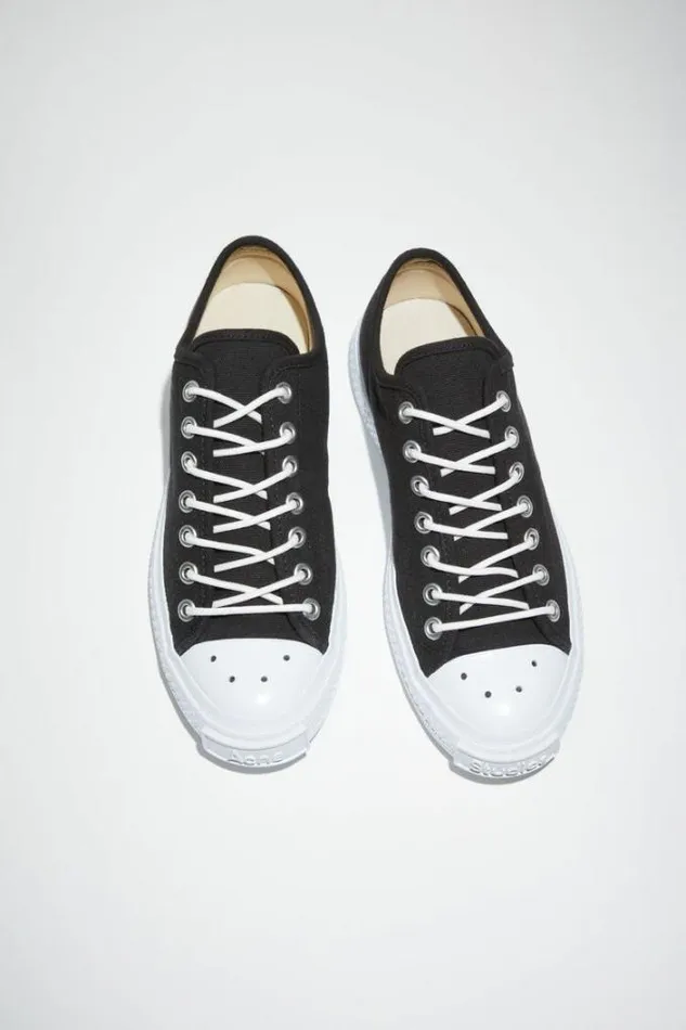 Acne Studios Shoes Man Low Top Sneakers BlackOff White