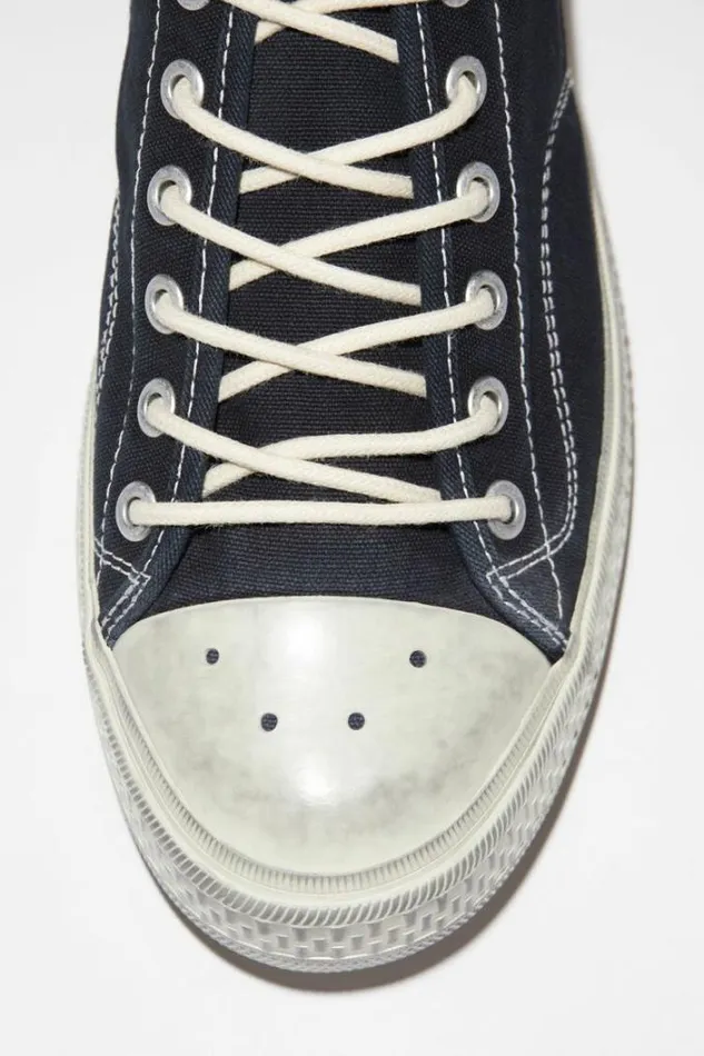 Acne Studios Shoes Man Low Top Sneakers BlackOff White