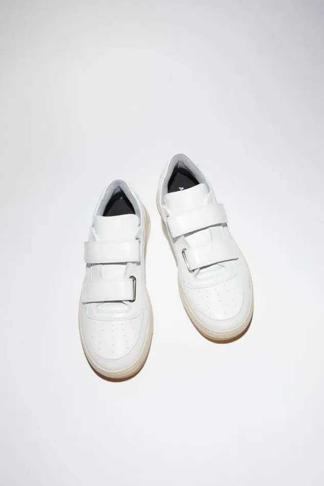 Acne Studios Shoes Man Velcro Strap Sneakers White