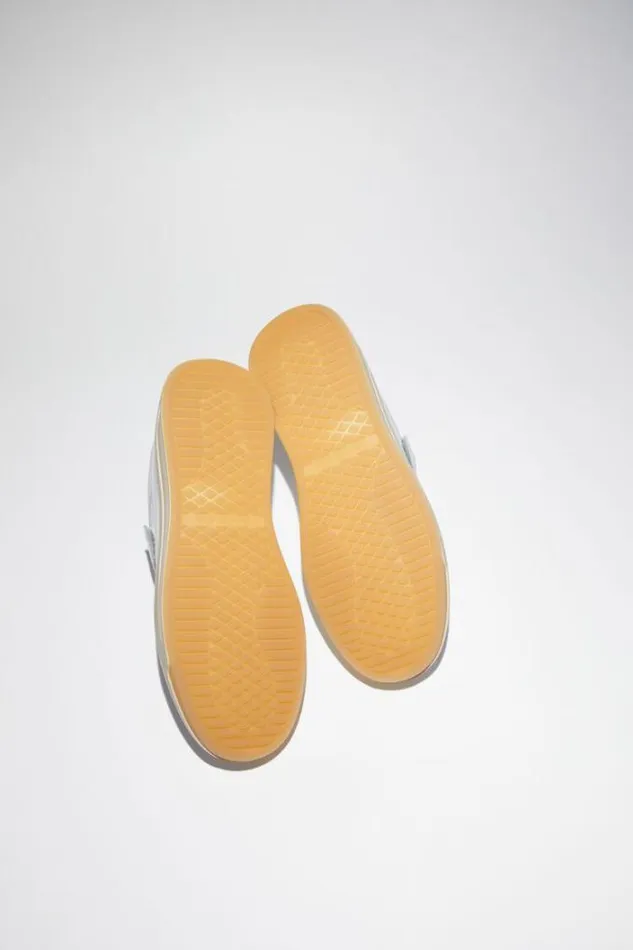 Acne Studios Shoes Man Velcro Strap Sneakers White