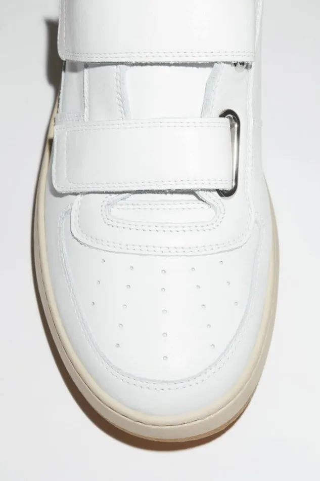 Acne Studios Shoes Man Velcro Strap Sneakers White