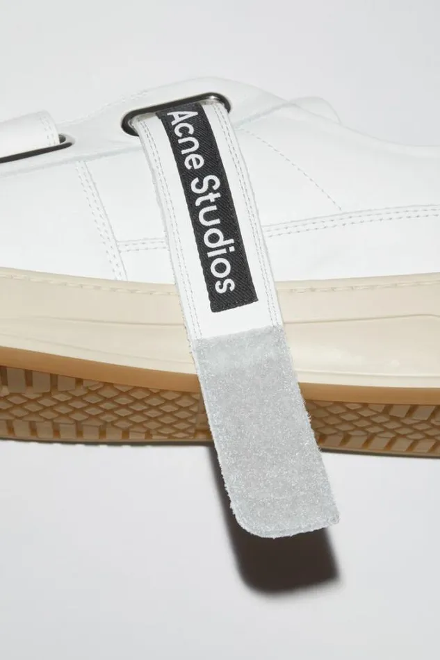 Acne Studios Shoes Man Velcro Strap Sneakers White