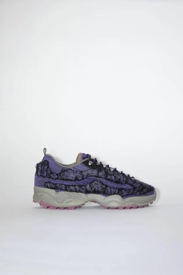 Acne Studios Shoes Woman Bubba Sneakers Dark PurpleBlack