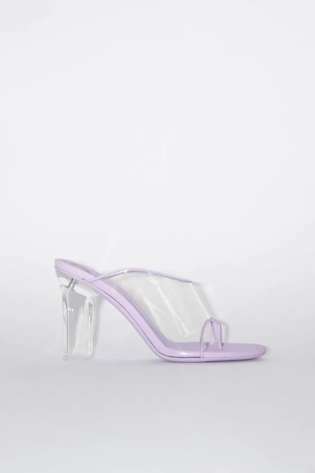 Acne Studios Shoes Woman Heel Sandal Light Purple