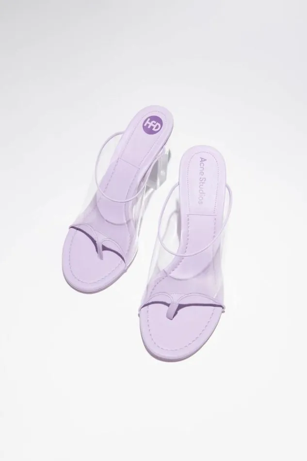 Acne Studios Shoes Woman Heel Sandal Light Purple