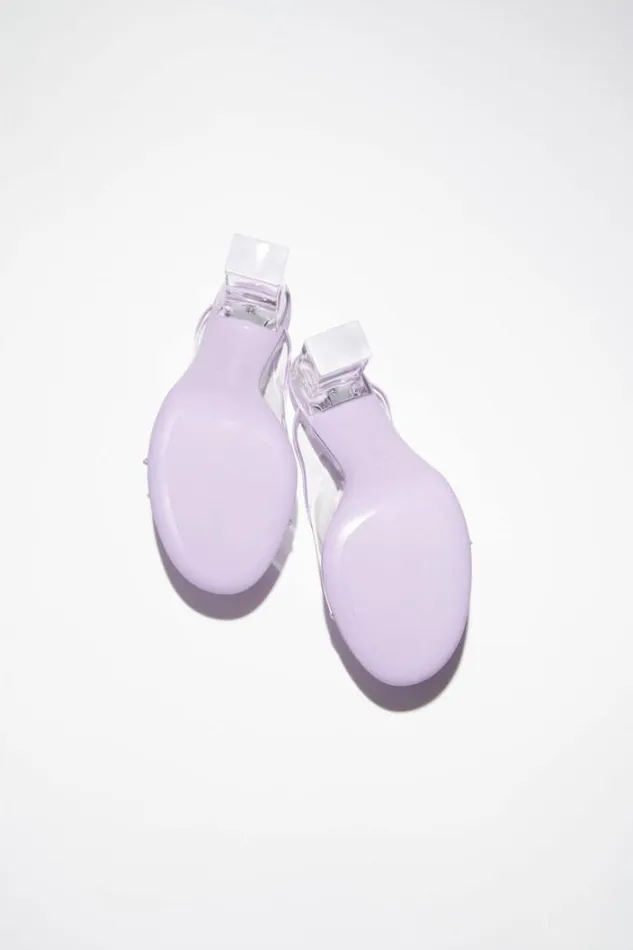 Acne Studios Shoes Woman Heel Sandal Light Purple