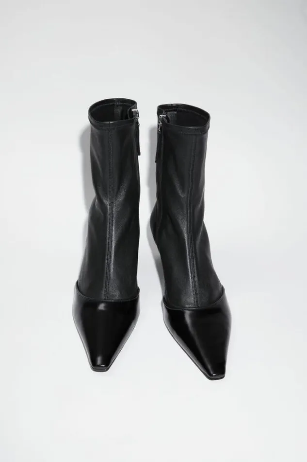 Acne Studios Shoes Woman Heeled Ankle Boots Black
