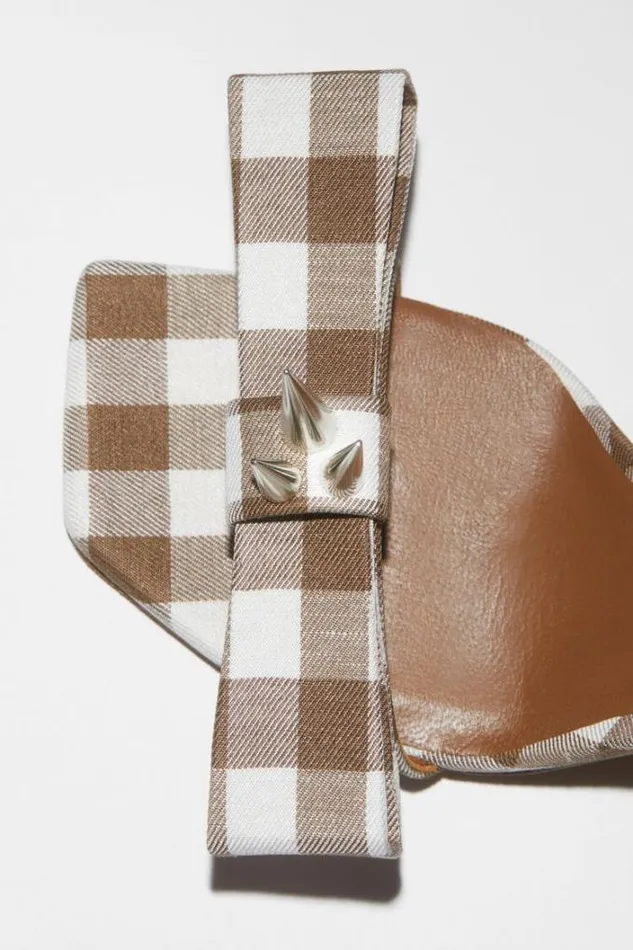 Acne Studios Shoes Woman Highheel Strap SandalRunway Show Cinnamon Brown