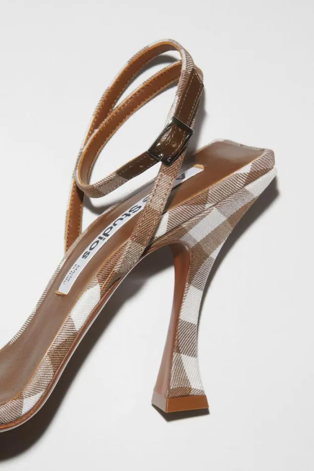Acne Studios Shoes Woman Highheel Strap SandalRunway Show Cinnamon Brown