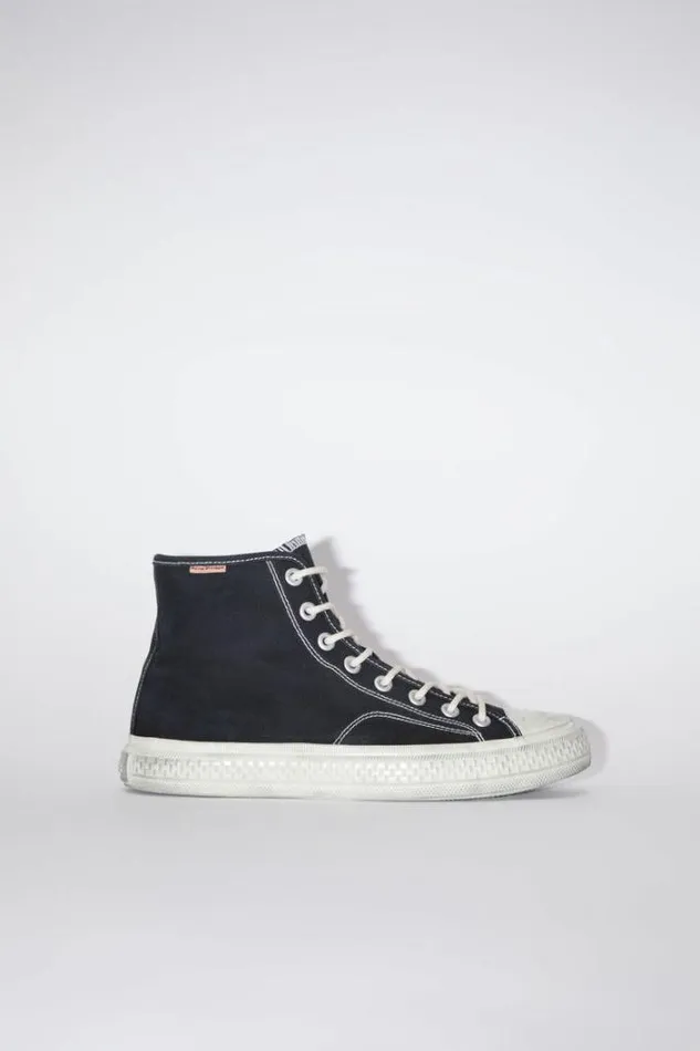 Acne Studios Shoes Woman High Top Sneakers BlackOff White