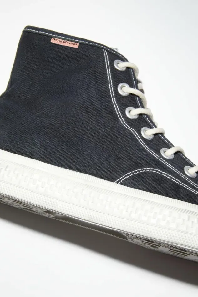 Acne Studios Shoes Woman High Top Sneakers BlackOff White