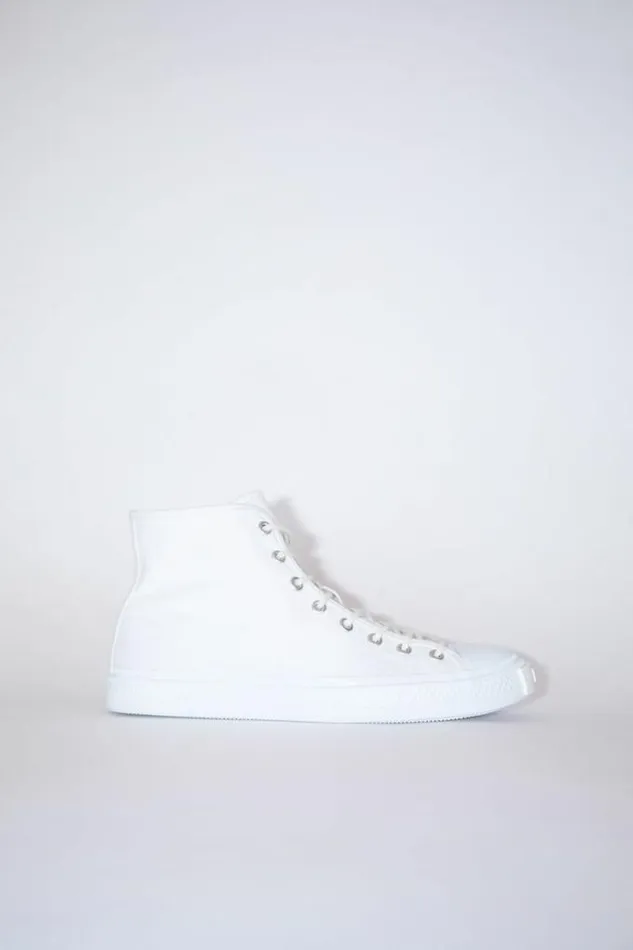 Acne Studios Shoes Woman High Top Sneakers Optic White