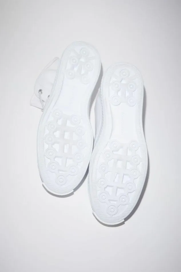 Acne Studios Shoes Woman High Top Sneakers Optic White