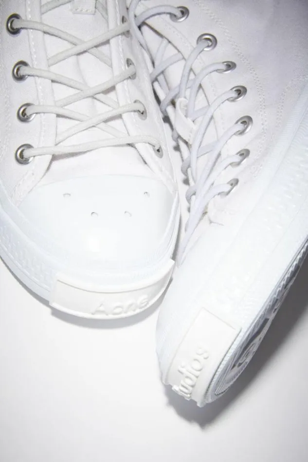Acne Studios Shoes Woman High Top Sneakers Optic White