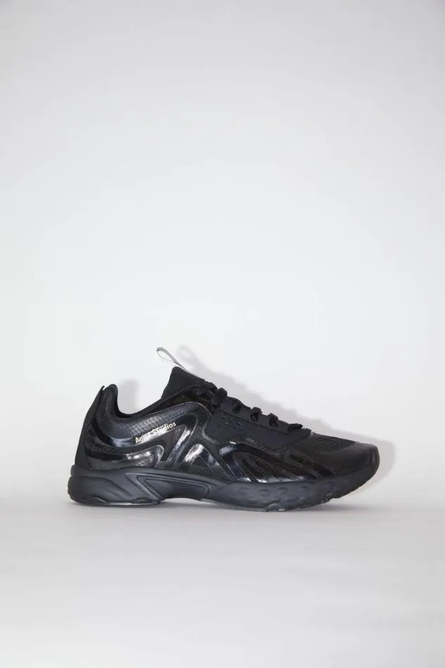 Acne Studios Shoes Woman Laceup Sneakers BlackBlackBlack