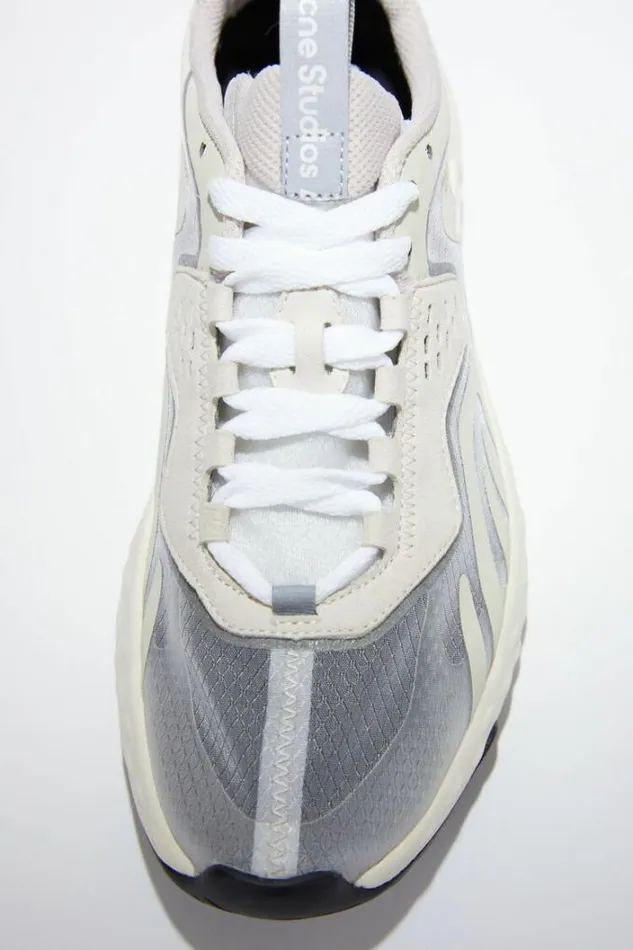 Acne Studios Shoes Woman Laceup Sneakers WhiteIvoryIvory