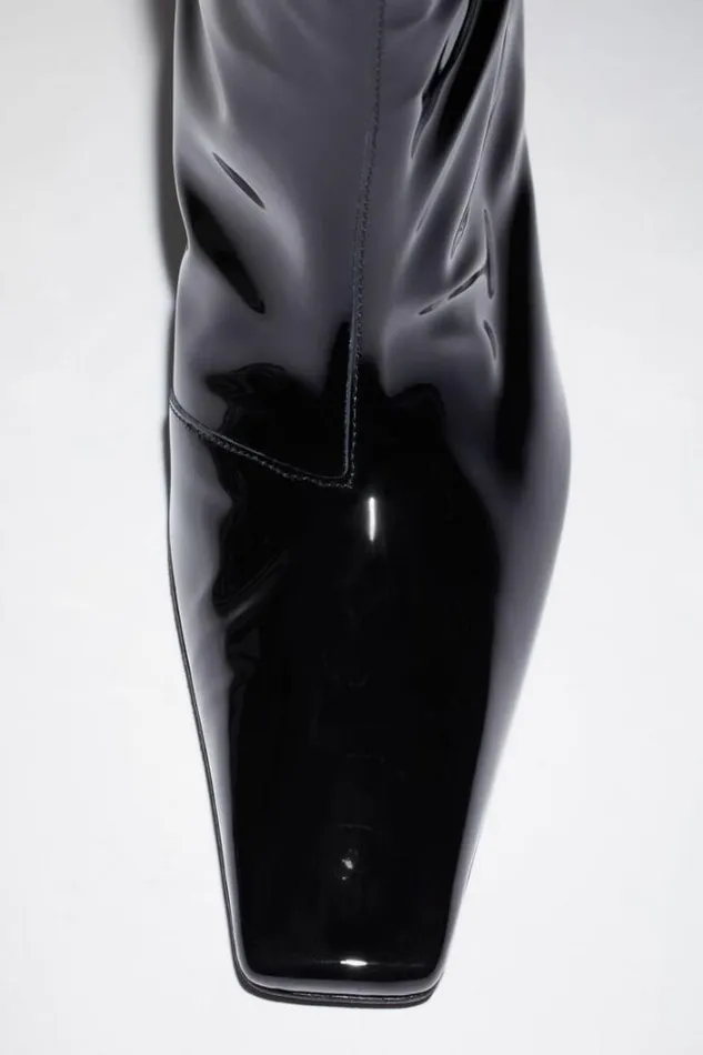 Acne Studios Shoes Woman Leather Heel Boots Black