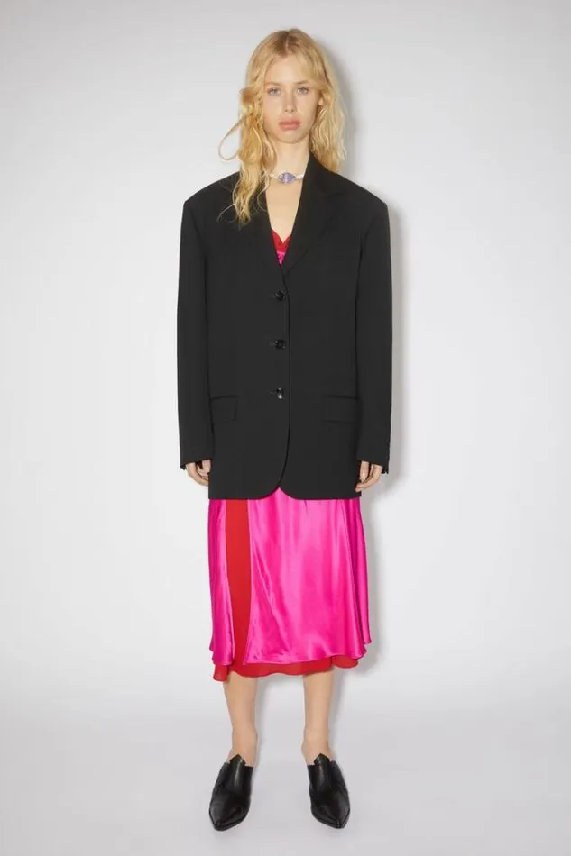 Acne Studios Shoes Woman Leather Heeled Mules Black