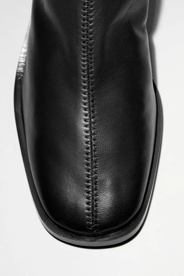 Acne Studios Shoes Woman Logo Ankle Boots BlackBlack