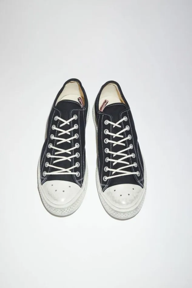Acne Studios Shoes Woman Low Top Sneakers BlackOff White