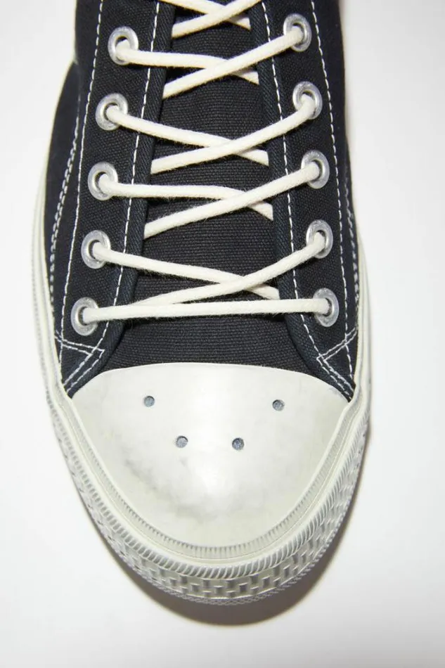 Acne Studios Shoes Woman Low Top Sneakers BlackOff White