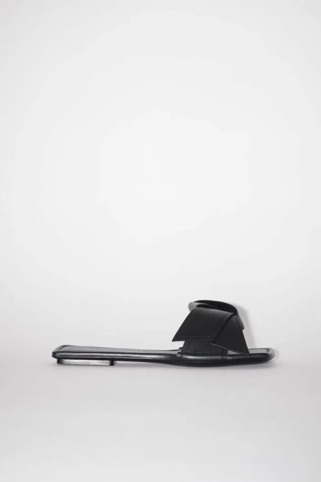 Acne Studios Shoes Woman Musubi Leather Sandal Black