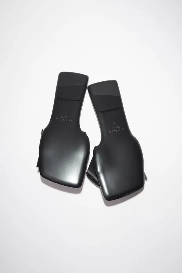 Acne Studios Shoes Woman Musubi Leather Sandal Black