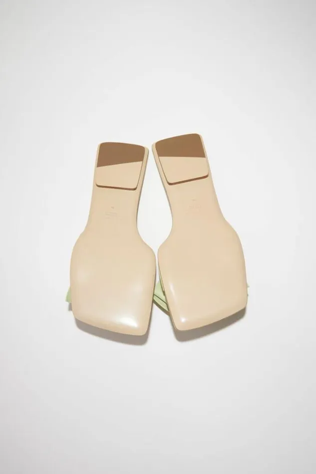 Acne Studios Shoes Woman Musubi Leather Sandal Dusty Green