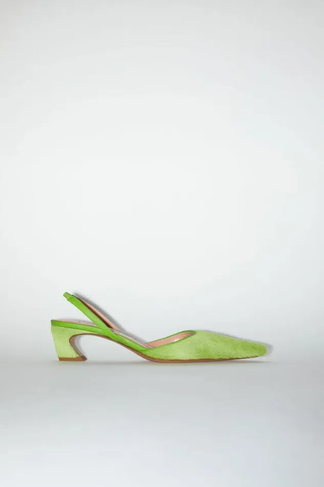 Acne Studios Shoes Woman Slingback Shoes Apple Green
