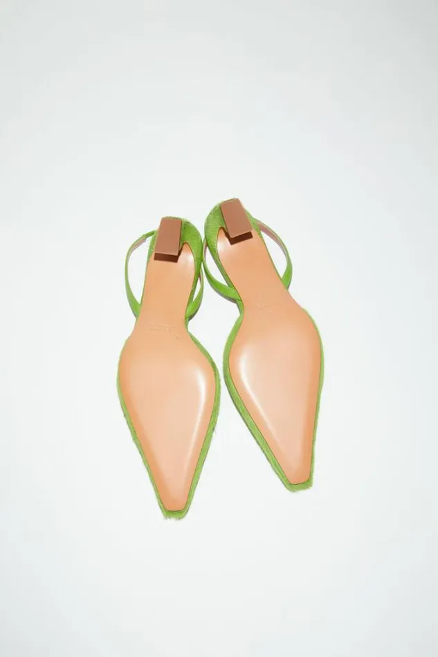 Acne Studios Shoes Woman Slingback Shoes Apple Green