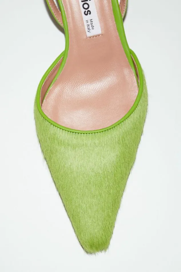 Acne Studios Shoes Woman Slingback Shoes Apple Green