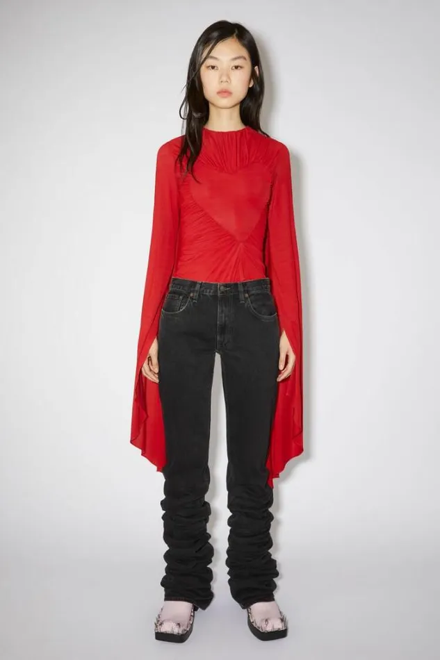 Acne Studios Shoes Woman Suede Spike Clog SandalRunway Show BlackPink