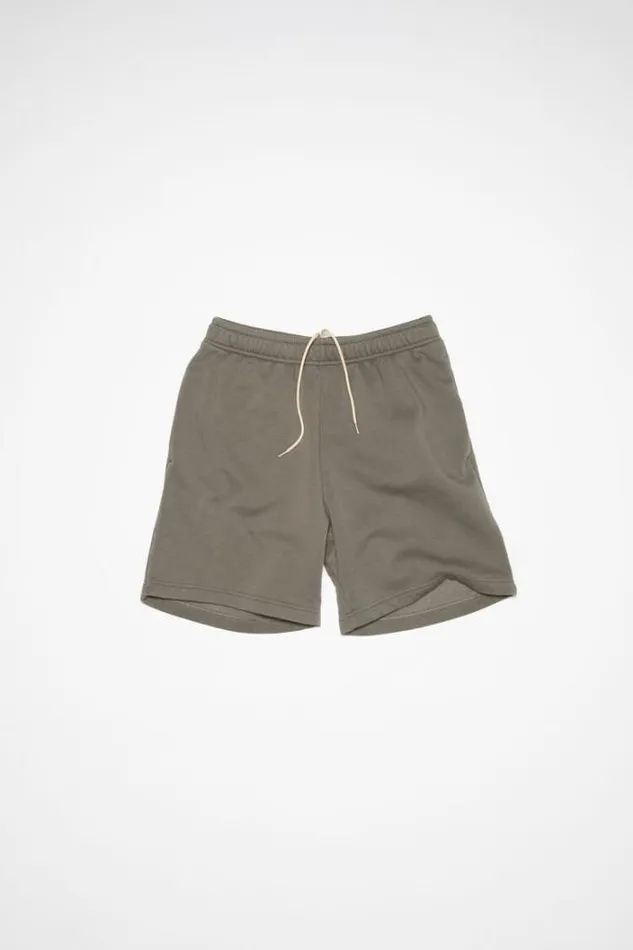 Acne Studios Shorts Woman Cotton Shorts Mud Grey