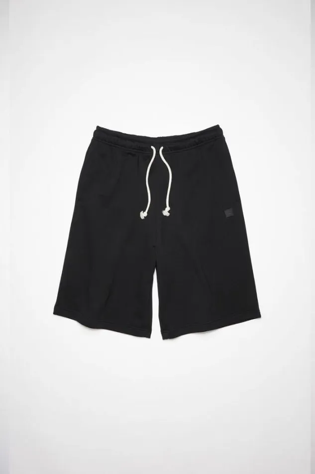 Acne Studios Shorts Woman Fleece Sweat Shorts Black
