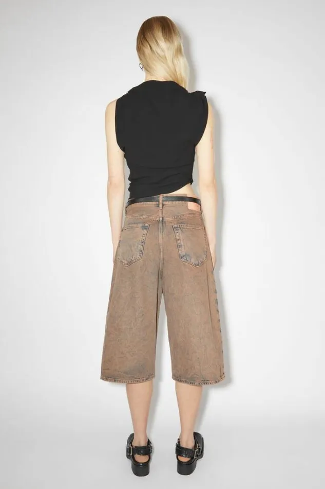 Acne Studios Shorts Woman Loose Fit Denim Shorts Light PinkGrey