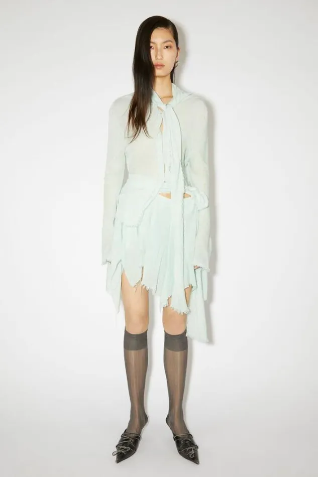 Acne Studios Skirts Woman DRAPED MINI SKIRT Caribbean Blue