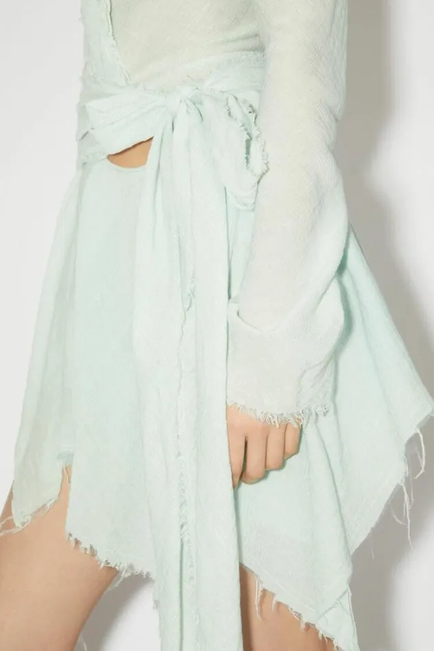 Acne Studios Skirts Woman DRAPED MINI SKIRT Caribbean Blue