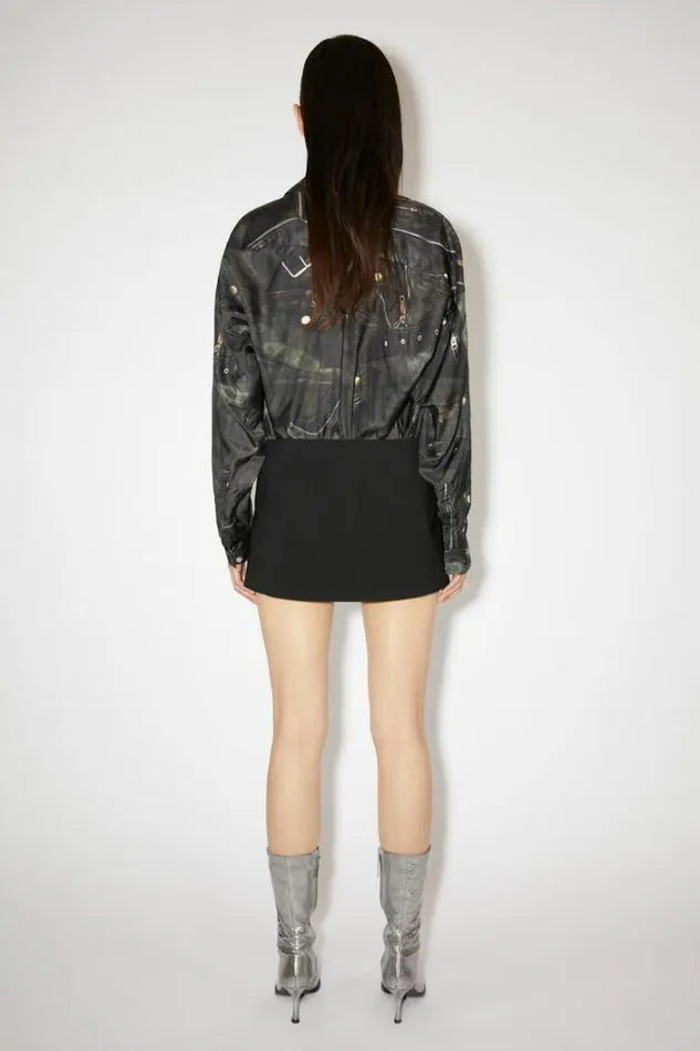 Acne Studios Skirts Woman Tailored Mini Skirt Black
