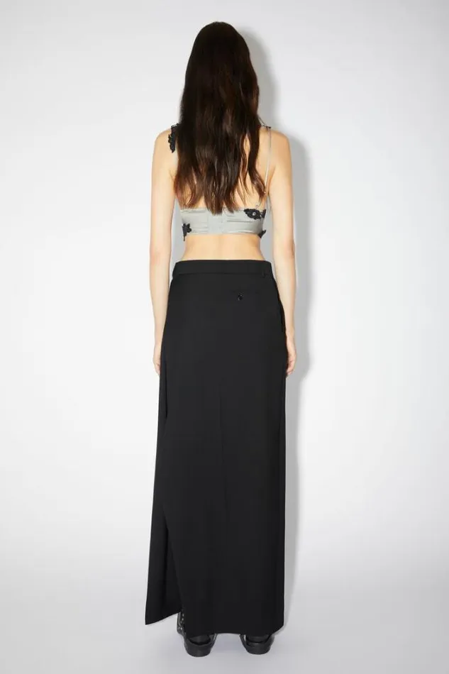 Acne Studios Skirts Woman Tailored Wrap Skirt Black