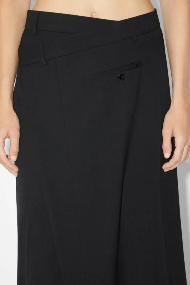 Acne Studios Skirts Woman Tailored Wrap Skirt Black
