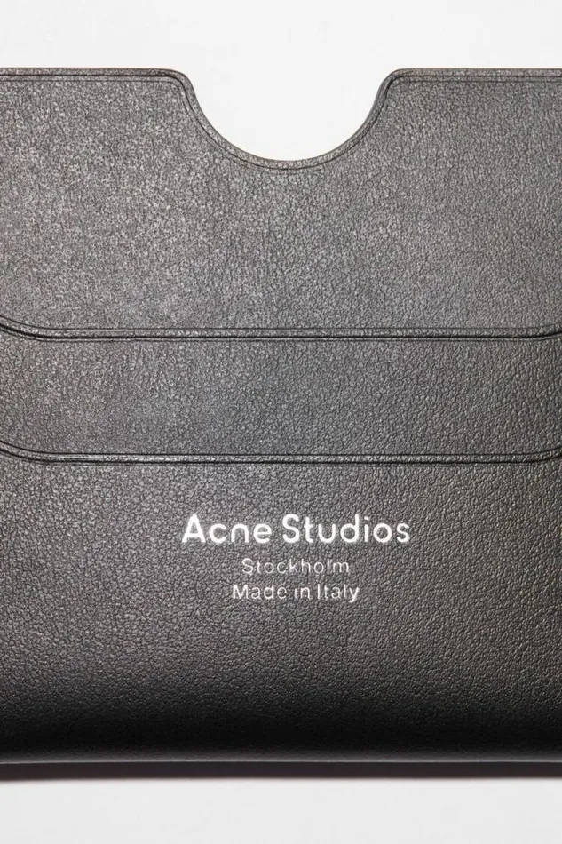 Acne Studios Small Leather Goods Man Card Holder Black