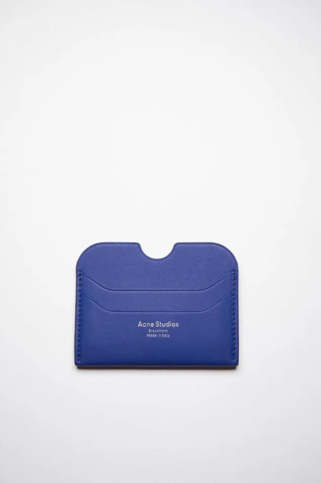 Acne Studios Small Leather Goods Man Card Holder Blue