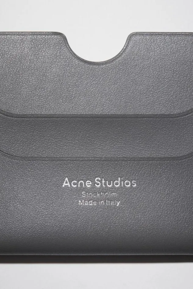 Acne Studios Small Leather Goods Man Card Holder Dark Grey
