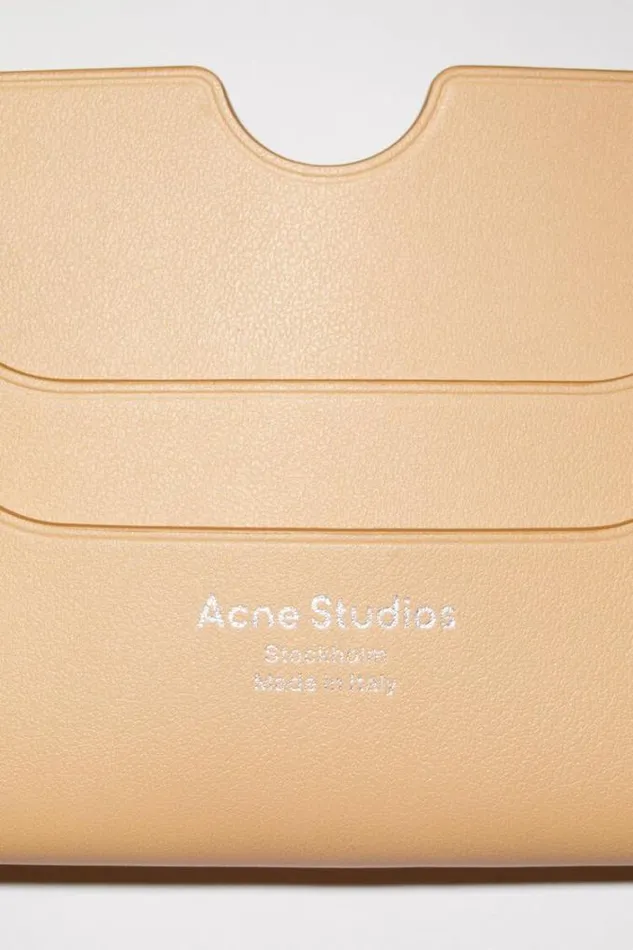 Acne Studios Small Leather Goods Man Card Holder Dune Beige