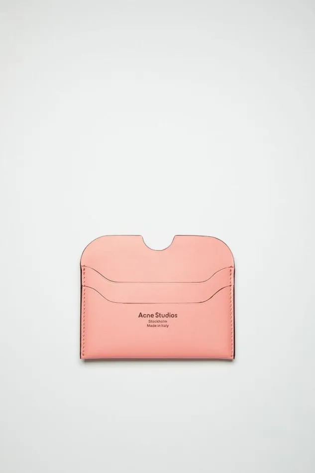 Acne Studios Small Leather Goods Man Card Holder Salmon Pink