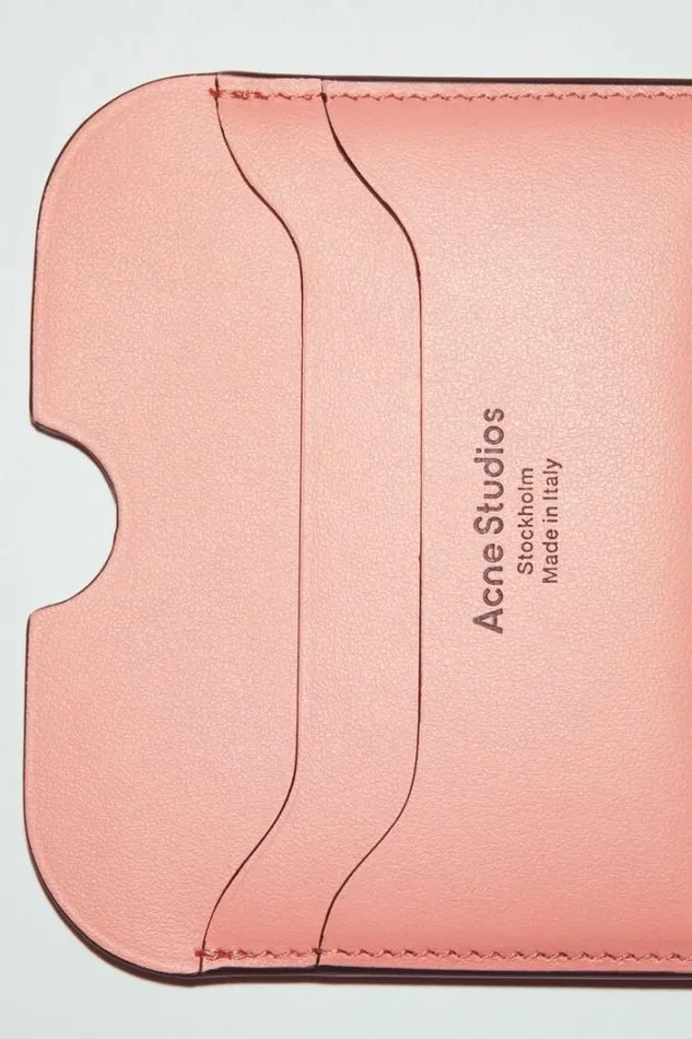 Acne Studios Small Leather Goods Man Card Holder Salmon Pink